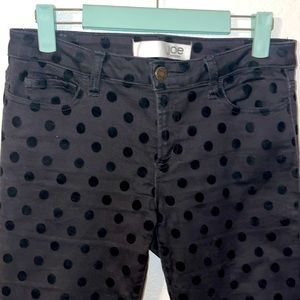 JOE FRESH Polka Dot Black Pants—Size 4